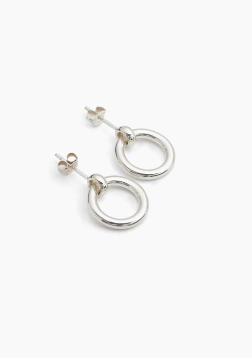 Silver Eternity Stud Earrings