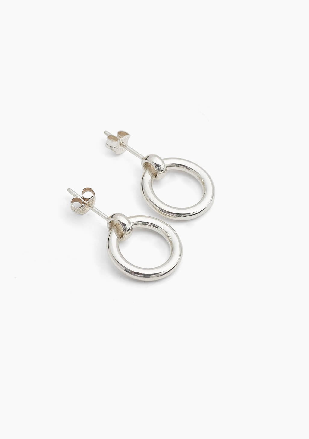 Silver Eternity Stud Earrings